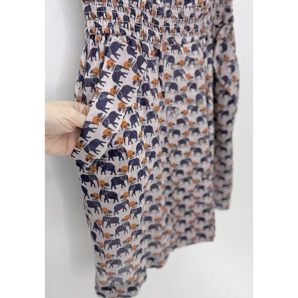 BCBGeneration Strapless Sundress Sz‎ Sm Elephant Print, Pockets Boho, Preppy - Picture 4 of 15